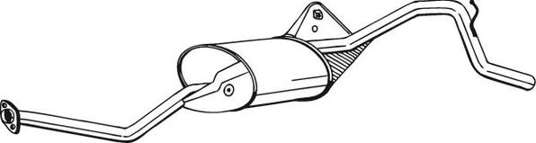 Bosal 283-001 - Izplūdes gāzu trokšņa slāpētājs (pēdējais) autodraugiem.lv