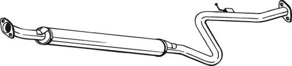 Bosal 283-377 - Vidējais izpl. gāzu trokšņa slāpētājs autodraugiem.lv