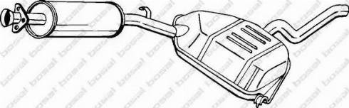 Bosal 282-155 - Vidējais izpl. gāzu trokšņa slāpētājs autodraugiem.lv