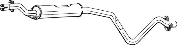 Bosal 282-247 - Vidējais izpl. gāzu trokšņa slāpētājs autodraugiem.lv