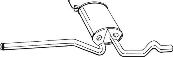 Bosal 282-733 - Vidējais izpl. gāzu trokšņa slāpētājs autodraugiem.lv