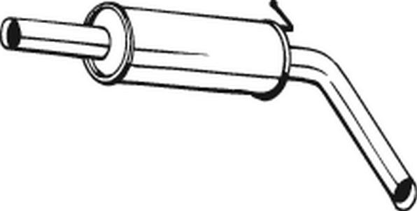 Bosal 220-107 - Vidējais izpl. gāzu trokšņa slāpētājs autodraugiem.lv