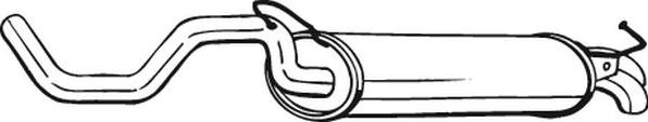 Bosal 278-145 - Izplūdes gāzu trokšņa slāpētājs (pēdējais) autodraugiem.lv