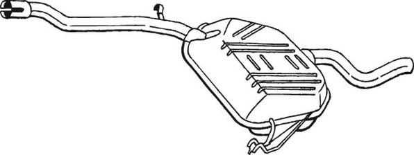 Bosal 278-387 - Vidējais izpl. gāzu trokšņa slāpētājs autodraugiem.lv