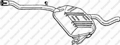 Bosal 278-327 - Vidējais izpl. gāzu trokšņa slāpētājs autodraugiem.lv