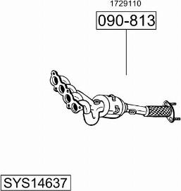 Bosal SYS14637 - Izplūdes gāzu sistēma autodraugiem.lv