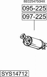 Bosal SYS14712 - Izplūdes gāzu sistēma autodraugiem.lv