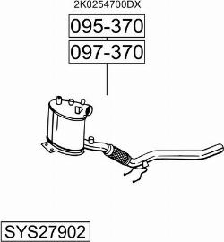 Bosal SYS27902 - Izplūdes gāzu sistēma autodraugiem.lv