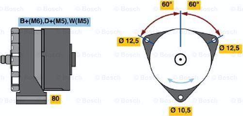 BOSCH 9 120 080 154 - Ģenerators autodraugiem.lv