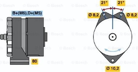 BOSCH 9 120 080 128 - Ģenerators autodraugiem.lv