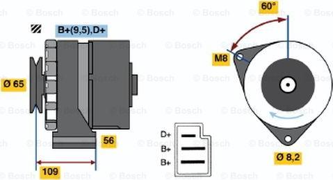 BOSCH 9 120 080 176 - Ģenerators autodraugiem.lv