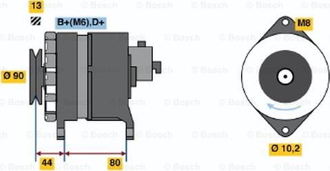 BOSCH 9 120 144 606 - Ģenerators autodraugiem.lv