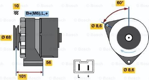 BOSCH 9 120 144 258 - Ģenerators autodraugiem.lv