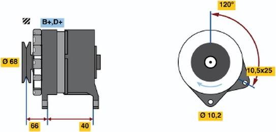 BOSCH 9 120 144 280 - Ģenerators autodraugiem.lv