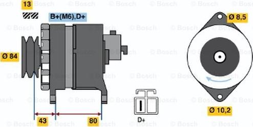 BOSCH 9 120 334 626 - Ģenerators autodraugiem.lv