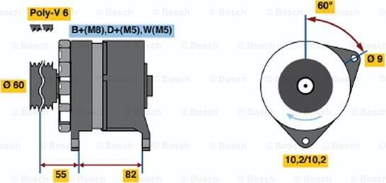 BOSCH 6 033 GB3 046 - Ģenerators autodraugiem.lv