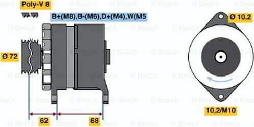 BOSCH 6 033 GB3 035 - Ģenerators autodraugiem.lv