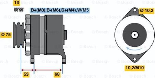 BOSCH 6 033 GB3 036 - Ģenerators autodraugiem.lv