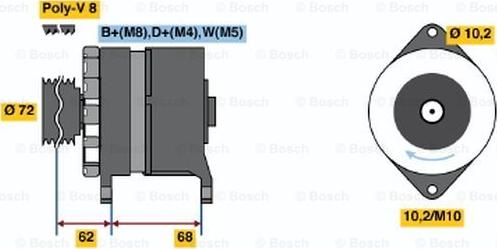 BOSCH 6 033 GB3 033 - Ģenerators autodraugiem.lv