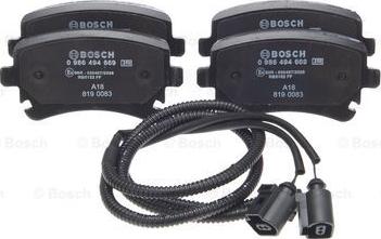 BOSCH 0 986 494 669 - Bremžu uzliku kompl., Disku bremzes autodraugiem.lv