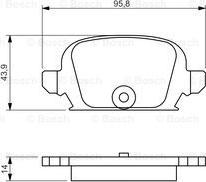 BOSCH 0 986 494 340 - Bremžu uzliku kompl., Disku bremzes autodraugiem.lv