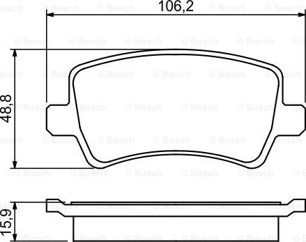 BOSCH 0 986 494 248 - Bremžu uzliku kompl., Disku bremzes autodraugiem.lv