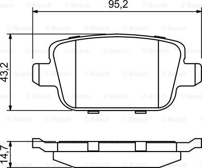 BOSCH 0 986 494 247 - Bremžu uzliku kompl., Disku bremzes autodraugiem.lv