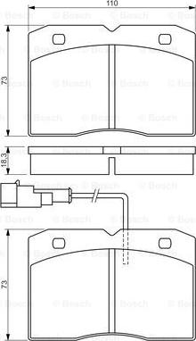 BOSCH 0 986 494 276 - Bremžu uzliku kompl., Disku bremzes autodraugiem.lv