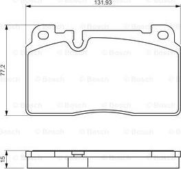 BOSCH 0 986 494 702 - Bremžu uzliku kompl., Disku bremzes autodraugiem.lv