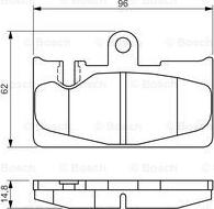 BOSCH 0 986 495 139 - Bremžu uzliku kompl., Disku bremzes autodraugiem.lv