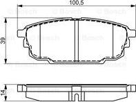 BOSCH 0 986 495 320 - Bremžu uzliku kompl., Disku bremzes autodraugiem.lv