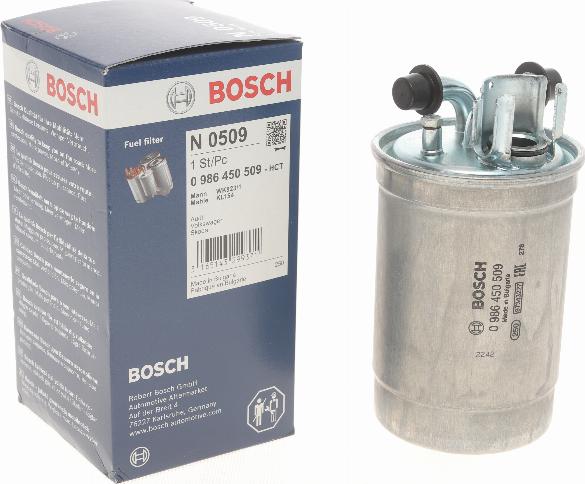 BOSCH 0 986 450 509 - Degvielas filtrs autodraugiem.lv