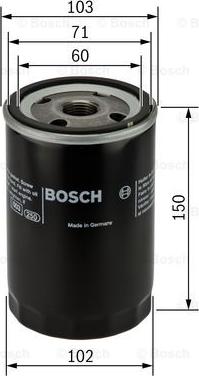 BOSCH 0 986 452 063 - Eļļas filtrs autodraugiem.lv