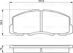 BOSCH 0 986 469 550 - Bremžu uzliku kompl., Disku bremzes autodraugiem.lv