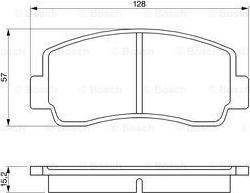 BOSCH 0 986 465 111 - Bremžu uzliku kompl., Disku bremzes autodraugiem.lv