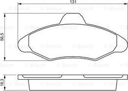 BOSCH 0 986 460 949 - Bremžu uzliku kompl., Disku bremzes autodraugiem.lv