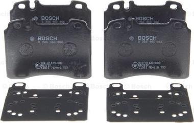 BOSCH 0 986 460 966 - Bremžu uzliku kompl., Disku bremzes autodraugiem.lv