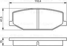 BOSCH 0 986 460 935 - Bremžu uzliku kompl., Disku bremzes autodraugiem.lv