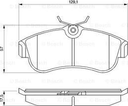 BOSCH 0 986 461 147 - Bremžu uzliku kompl., Disku bremzes autodraugiem.lv