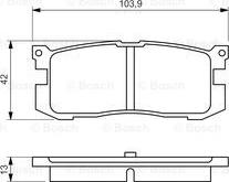 BOSCH 0 986 461 138 - Bremžu uzliku kompl., Disku bremzes autodraugiem.lv