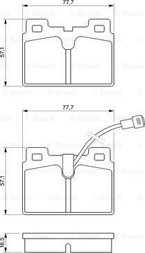 BOSCH 0 986 468 451 - Bremžu uzliku kompl., Disku bremzes autodraugiem.lv