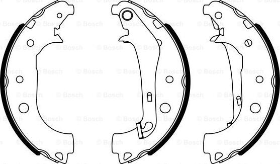 BOSCH 0 986 487 957 - Bremžu loku komplekts autodraugiem.lv