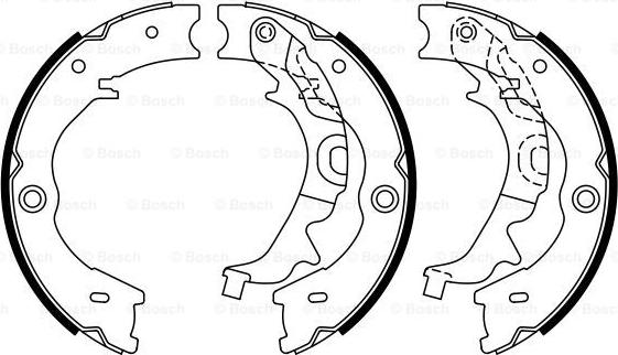 BOSCH 0 986 487 927 - Bremžu loku kompl., Stāvbremze autodraugiem.lv