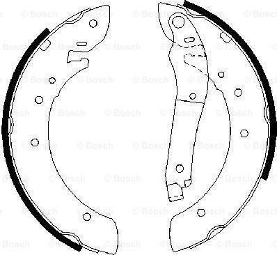 BOSCH 0 986 487 341 - Bremžu loku komplekts autodraugiem.lv