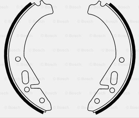 BOSCH 0 986 487 220 - Bremžu loku komplekts autodraugiem.lv