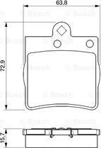 BOSCH 0 986 424 496 - Bremžu uzliku kompl., Disku bremzes autodraugiem.lv