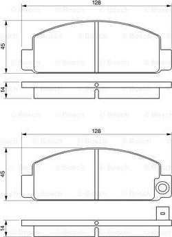 BOSCH 0 986 424 426 - Bremžu uzliku kompl., Disku bremzes autodraugiem.lv