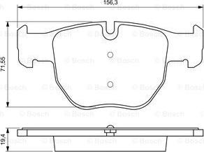 BOSCH 0 986 424 687 - Bremžu uzliku kompl., Disku bremzes autodraugiem.lv