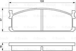 BOSCH 0 986 424 157 - Bremžu uzliku kompl., Disku bremzes autodraugiem.lv