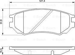 BOSCH 0 986 424 254 - Bremžu uzliku kompl., Disku bremzes autodraugiem.lv